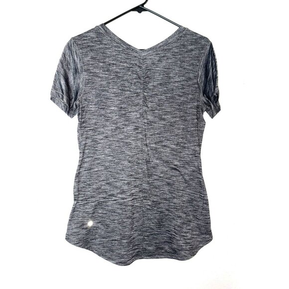 Lululemon Intensi-Tee Short Sleeve Heathered Black Size 8 - Picture 2 of 6